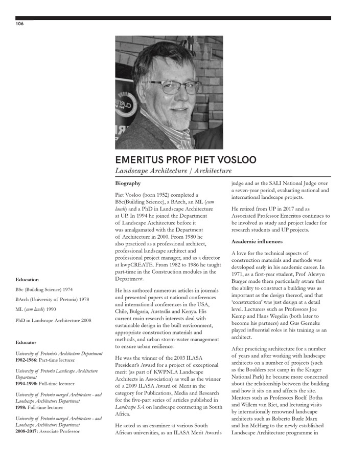 Emiritus Prof Piet Vosloo - Page 1
