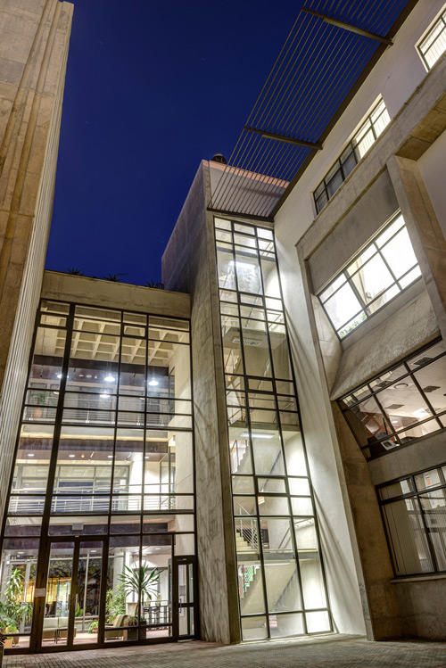 entrance to central foyer